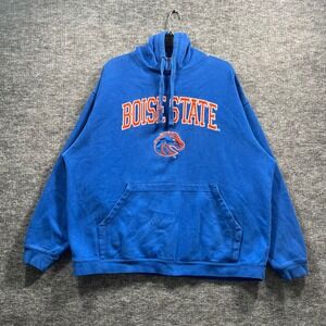 Boise State Broncos Hoodie Mens XL Blue Pullover Sweatshirt Logo